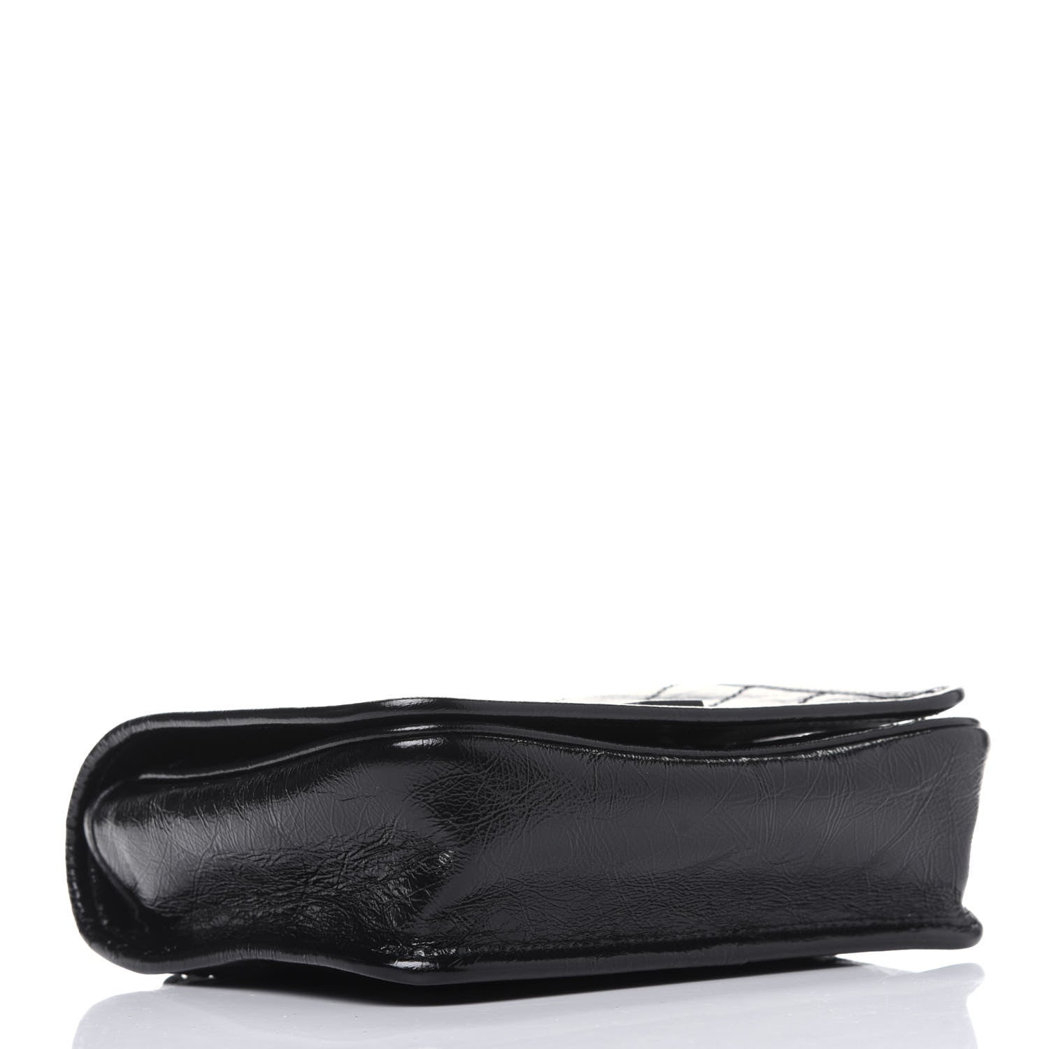 Saint Laurent Crinkled Calfskin Matelasse Monogram Niki Chain Wallet Black 4 of 10
