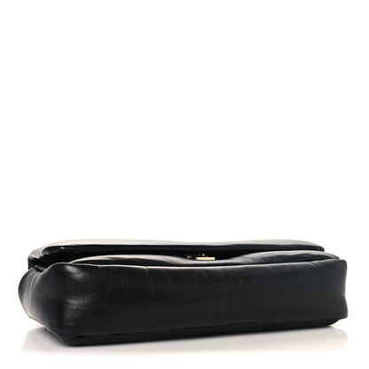 Gucci Lambskin Small GG Milano Top Handle Shoulder Bag Black 4 of 9