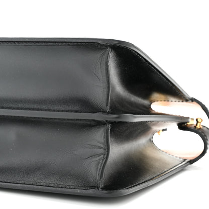 Fendi Vitello King Luxor Shiny Nappa Medium Peekaboo I SEE U East West Satchel Black Light Rose 9 of 9