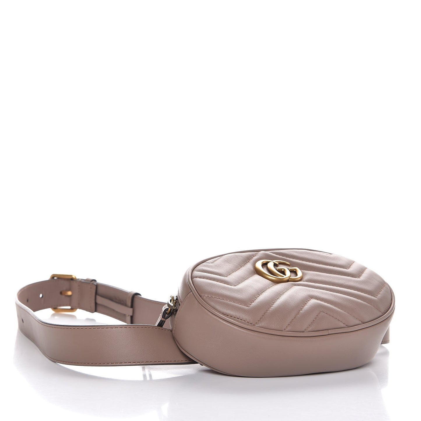 Calfskin Matelasse GG Marmont Belt Bag 95 38 Porcelain Rose