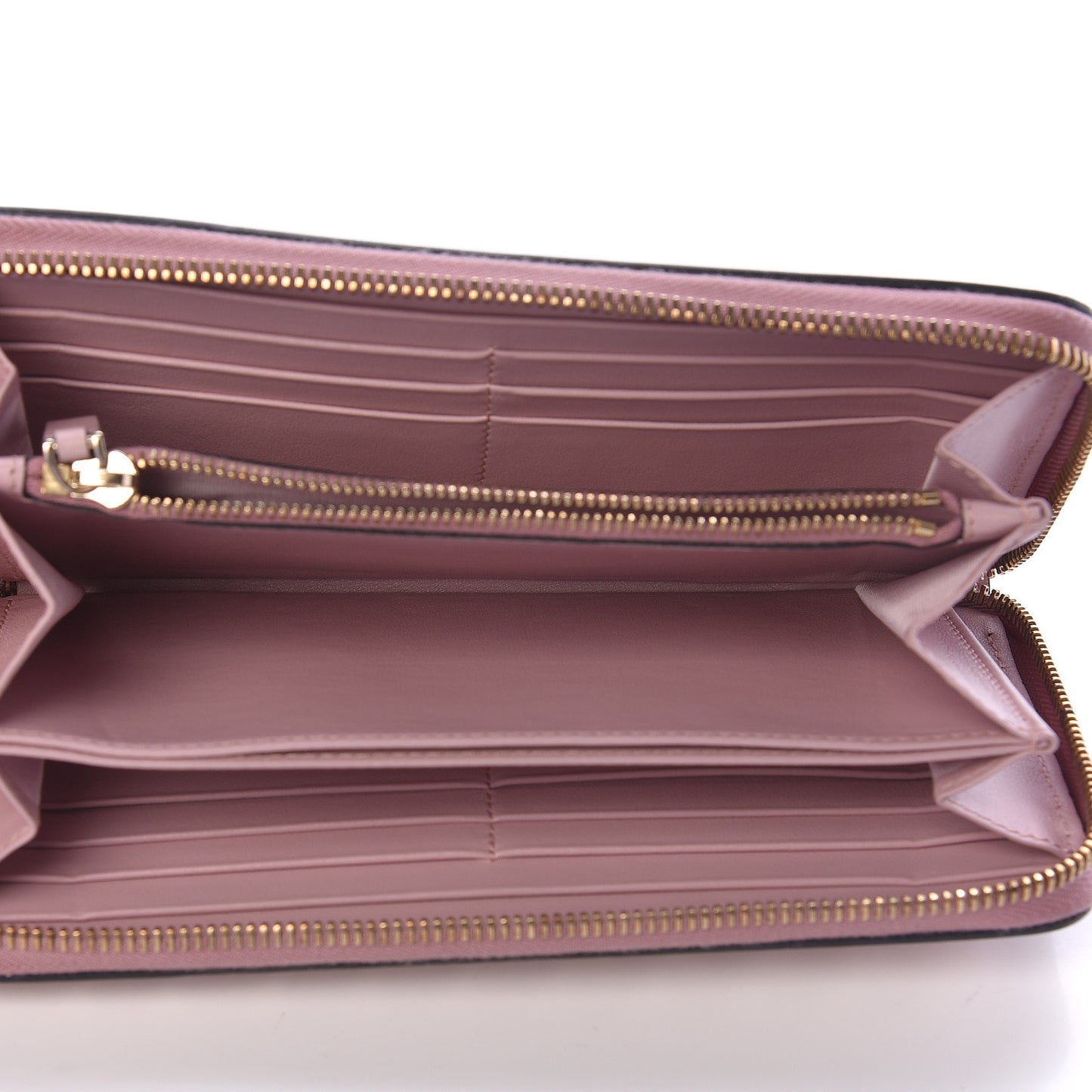 Calfskin Rockstud Zip Around Wallet Cipria