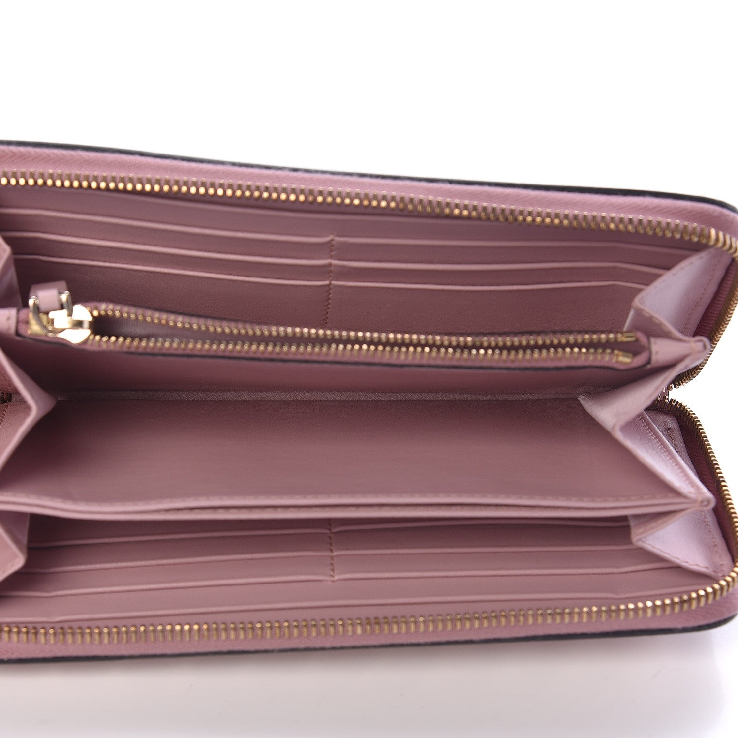 Valentino Garavani Calfskin Rockstud Zip Around Wallet Cipria 5 of 8