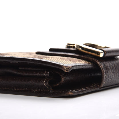 Gucci Monogram Abbey Compact Wallet Dark Brown 8 of 10