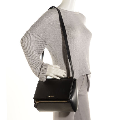 Givenchy Textured Calfskin Medium Pandora Box Crossbody Bag Black 2 of 9