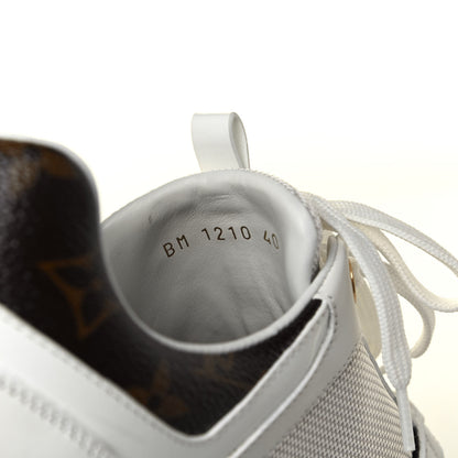 Louis Vuitton Calfskin Monogram Run Away Sneakers 40 White 8 of 9
