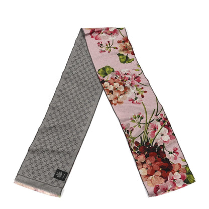 Gucci Wool GG Monogram Miniorophin Scarf Shell Pink 2 of 3