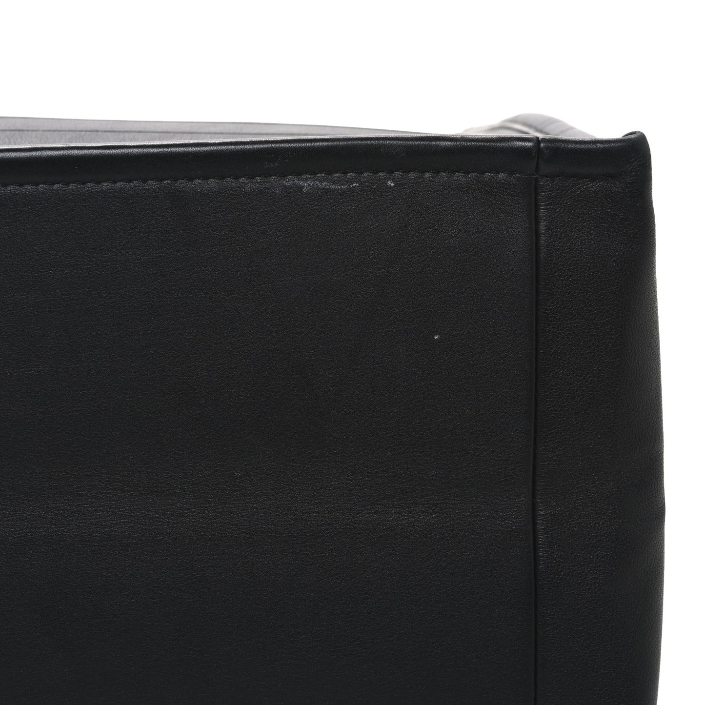 Calfskin Embossed Medium Book Tote Black