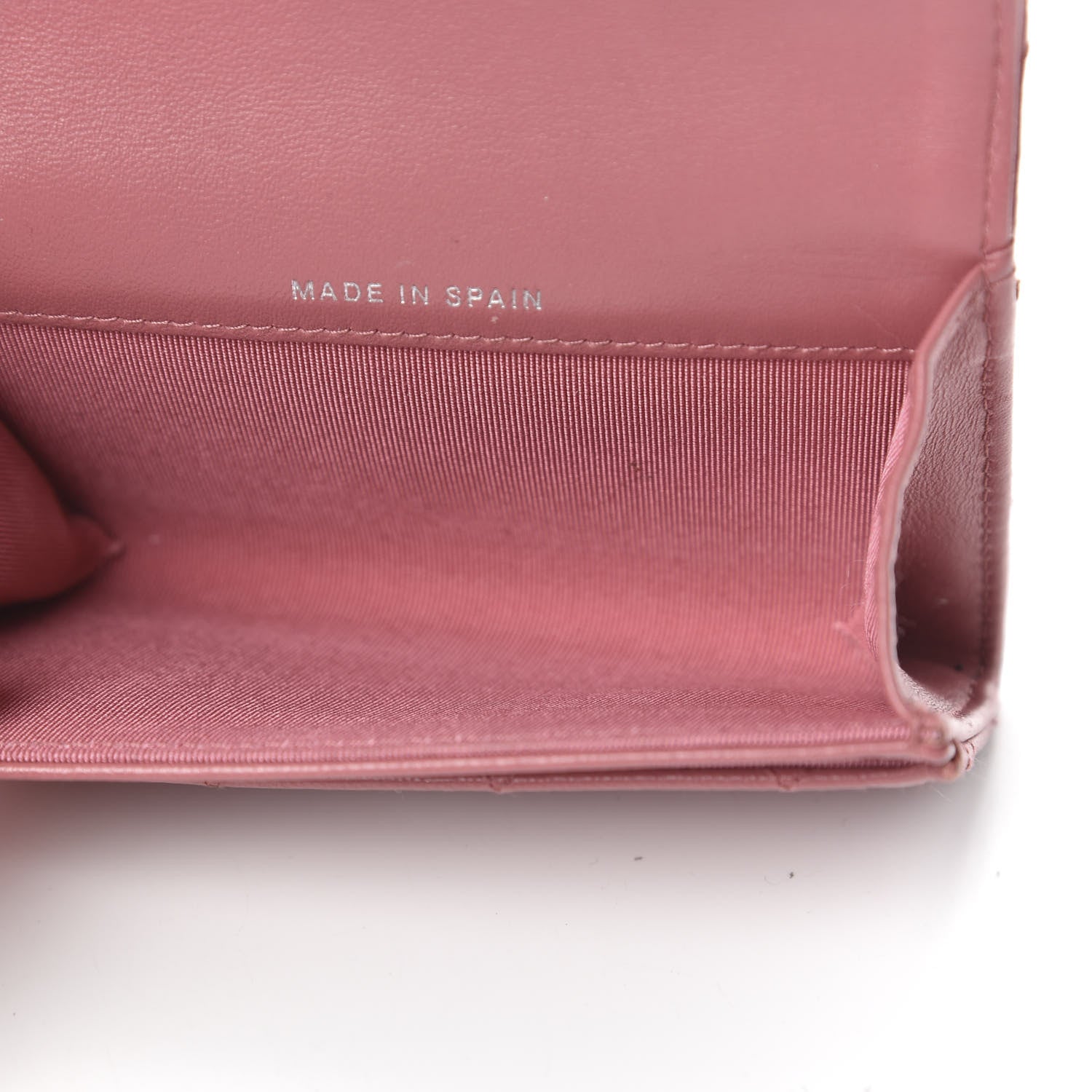 Chanel Lambskin Quilted Flap Card Holder Wallet Pink 5 of 11