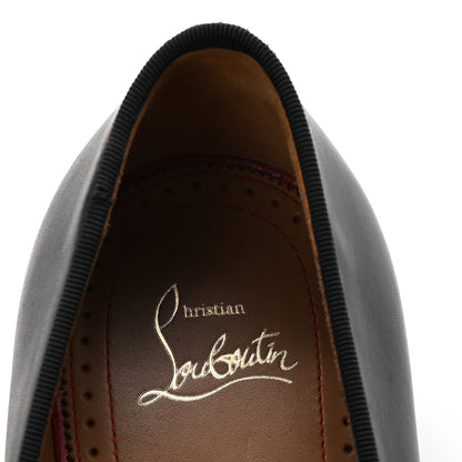Christian Louboutin Mens Calfskin Brosse Dandelion Flat Loafers 41.5 Black 8 of 8