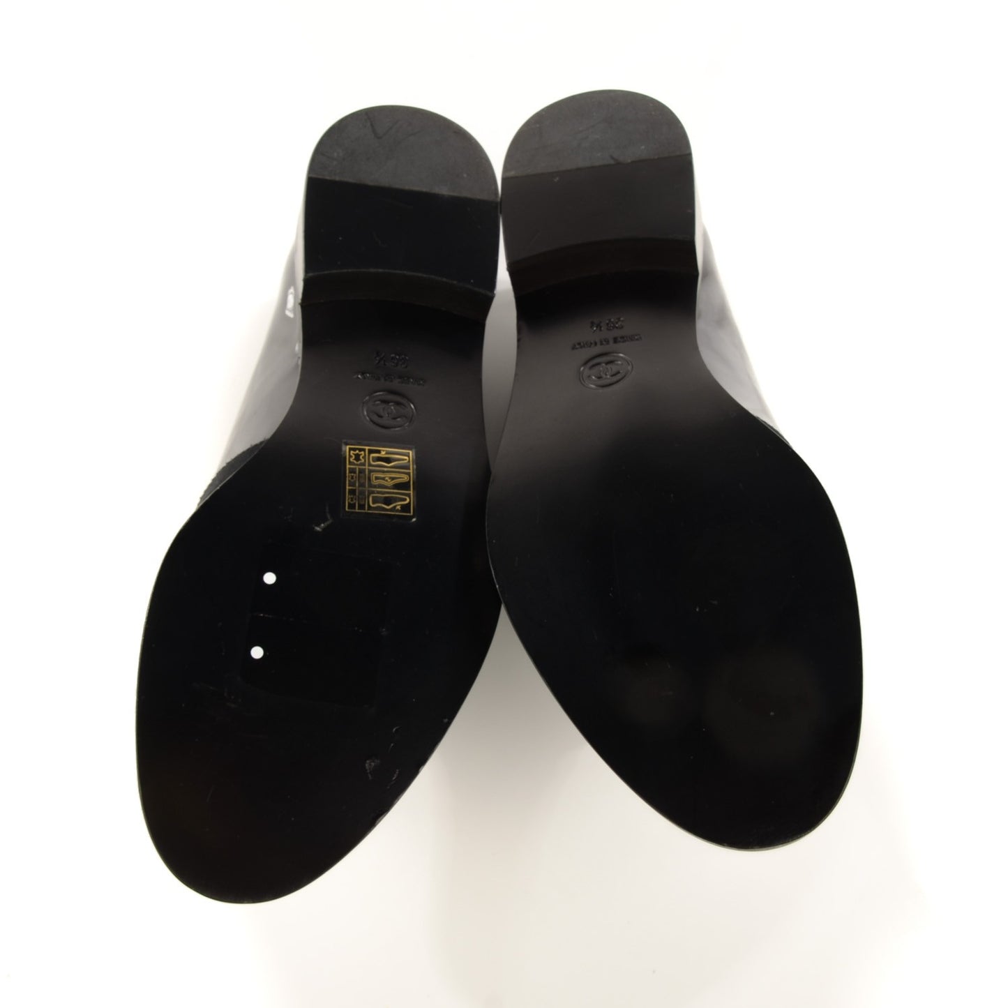 Patent Grosgrain Lace Up Oxfords 36.5 Black