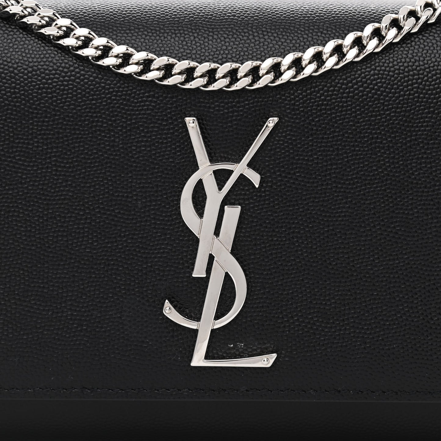 Grain De Poudre Small Monogram Kate Satchel Black