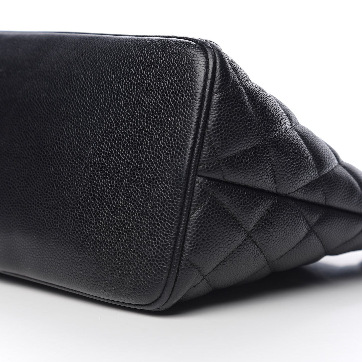 Caviar Quilted Medallion Tote Black