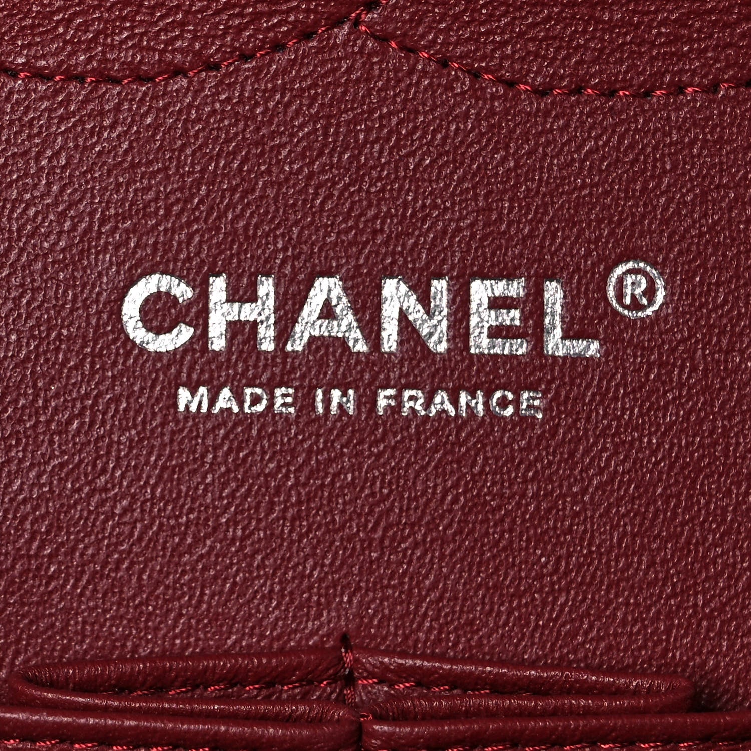 Chanel Caviar Quilted Jumbo Double Flap Dark Red 6 of 10