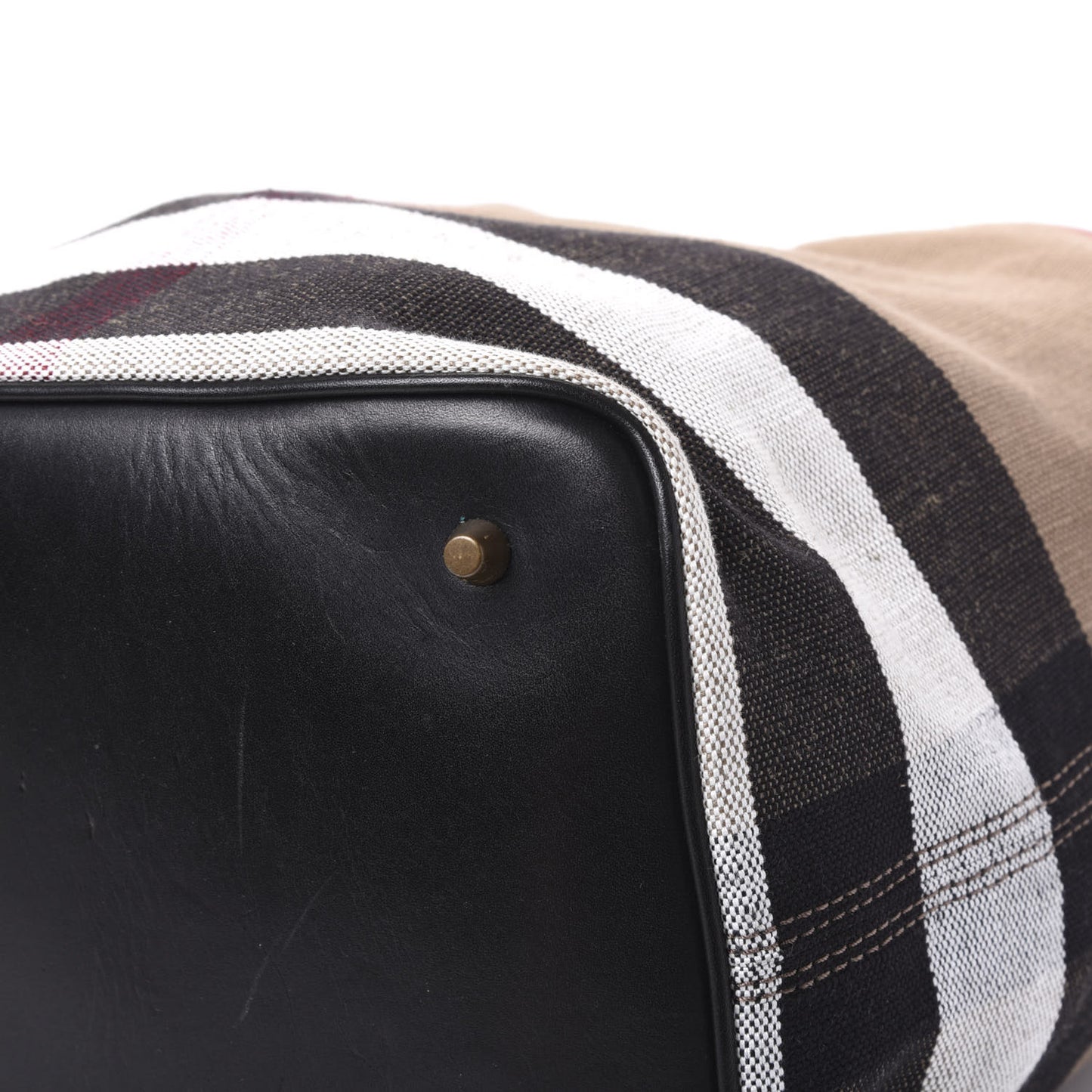 Canvas Mega Check Medium Ashby Hobo Black