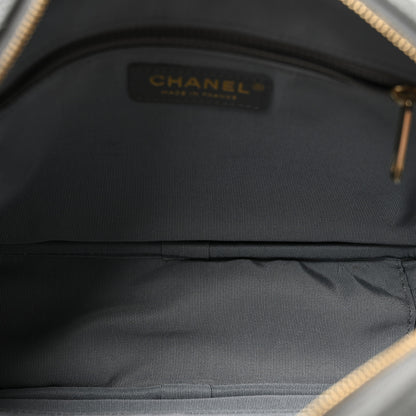 Chanel Iridescent Caviar Flat Quilted Small Coco Tassel Camera Case Grey 5 of 12