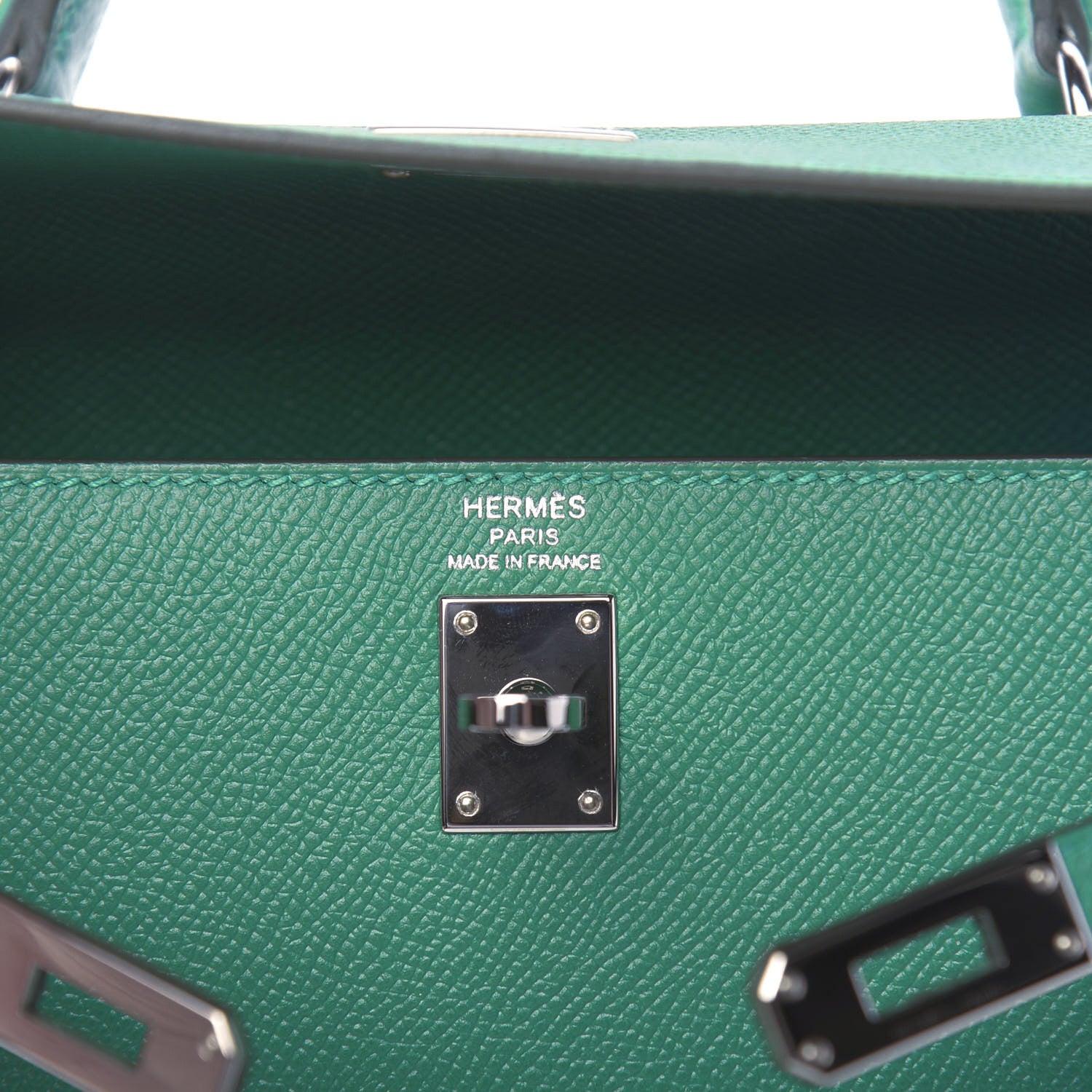Hermes Epsom Kelly Sellier 25 Vert Vertigo 7 of 11