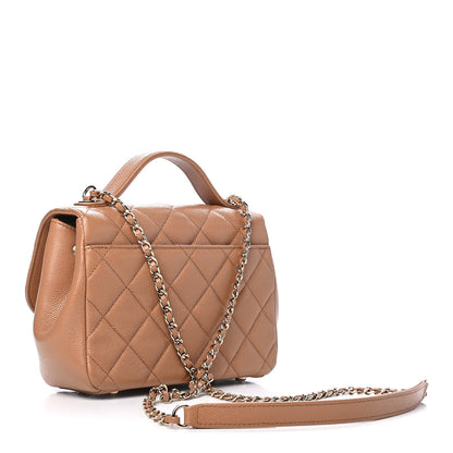 Chanel Caviar Quilted Small Business Affinity Flap Camel 3 of 9