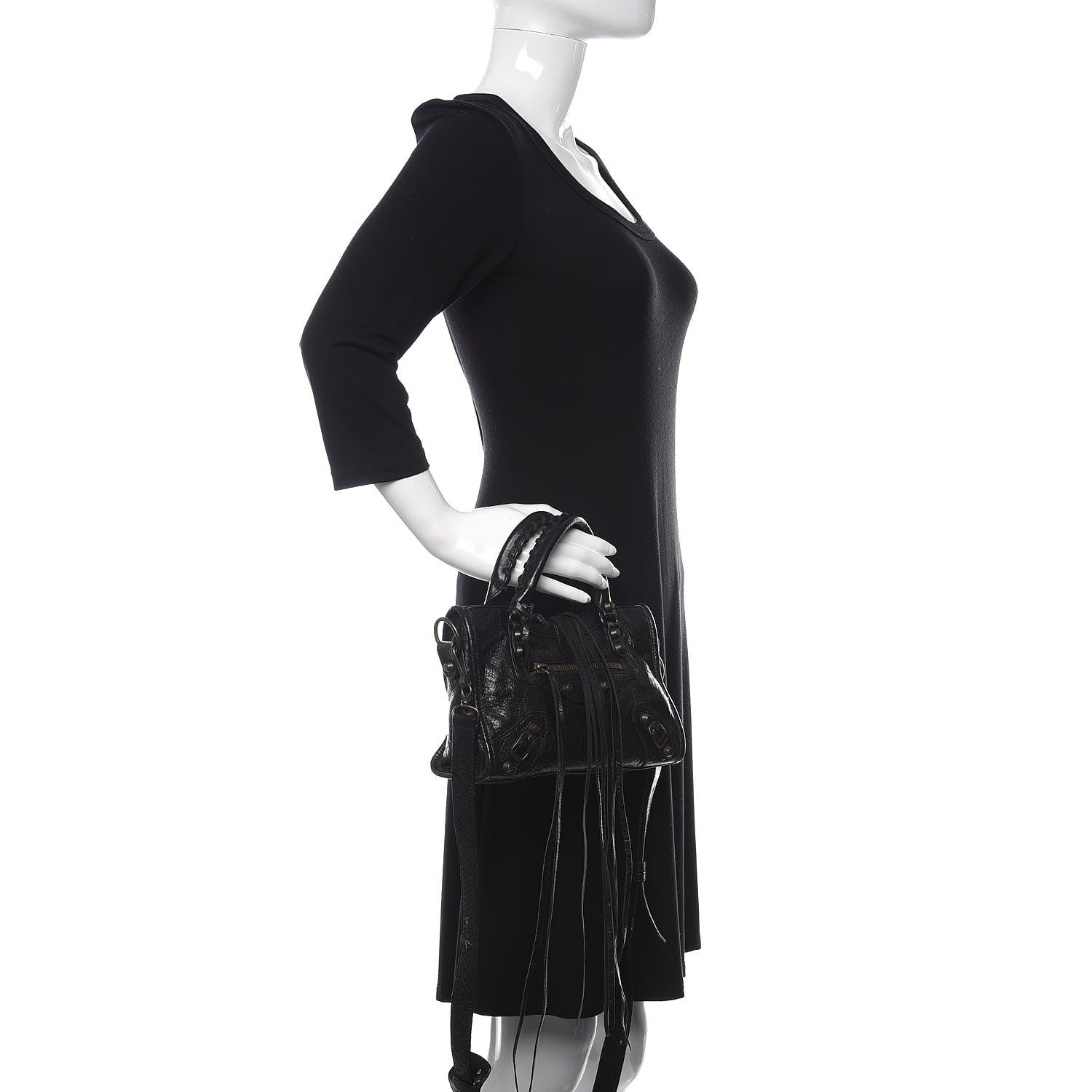 Balenciaga Agneau Classic Hardware Mini City Black 3 of 15