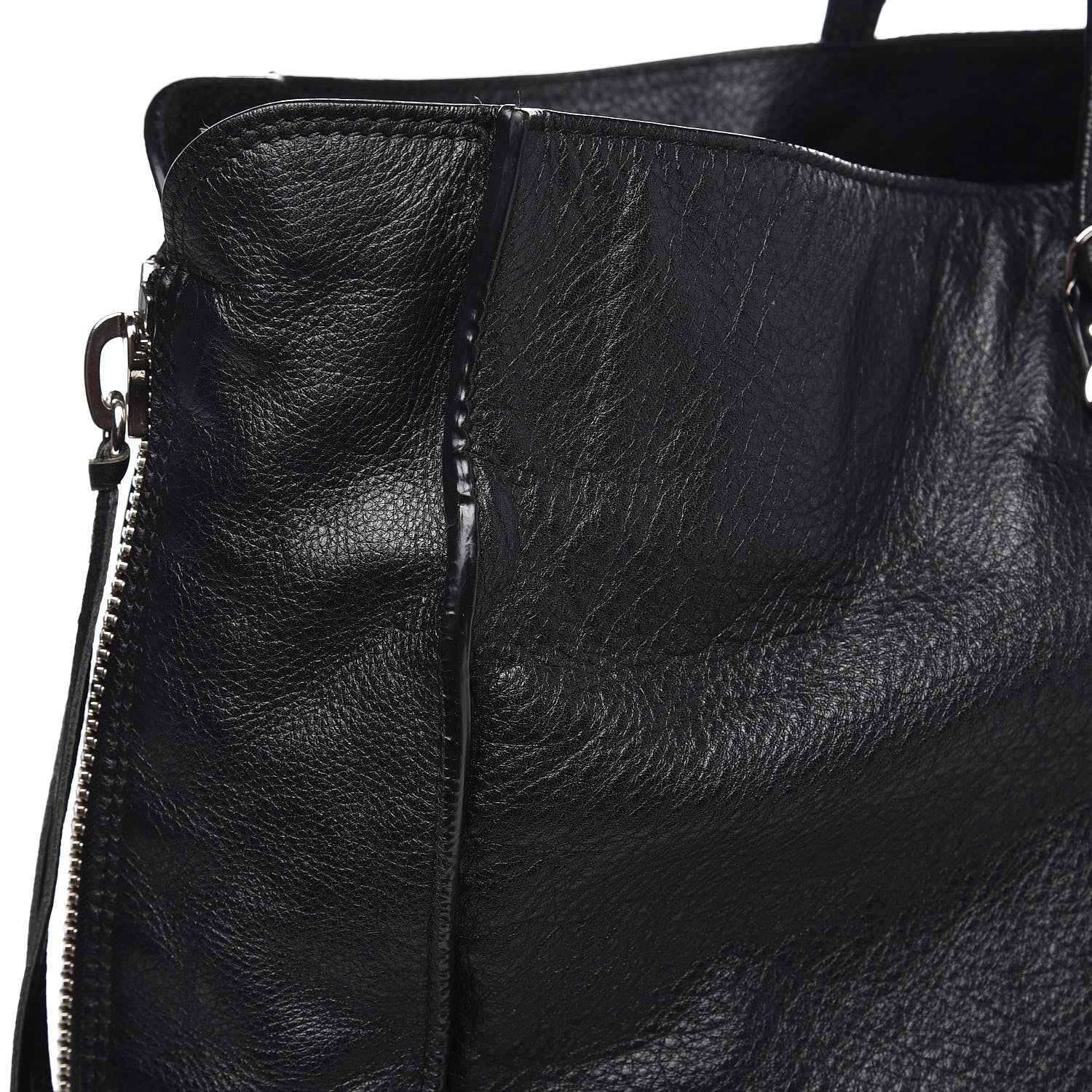 Balenciaga Supple Calfskin Papier A4 Zip Around Tote Black 10 of 12