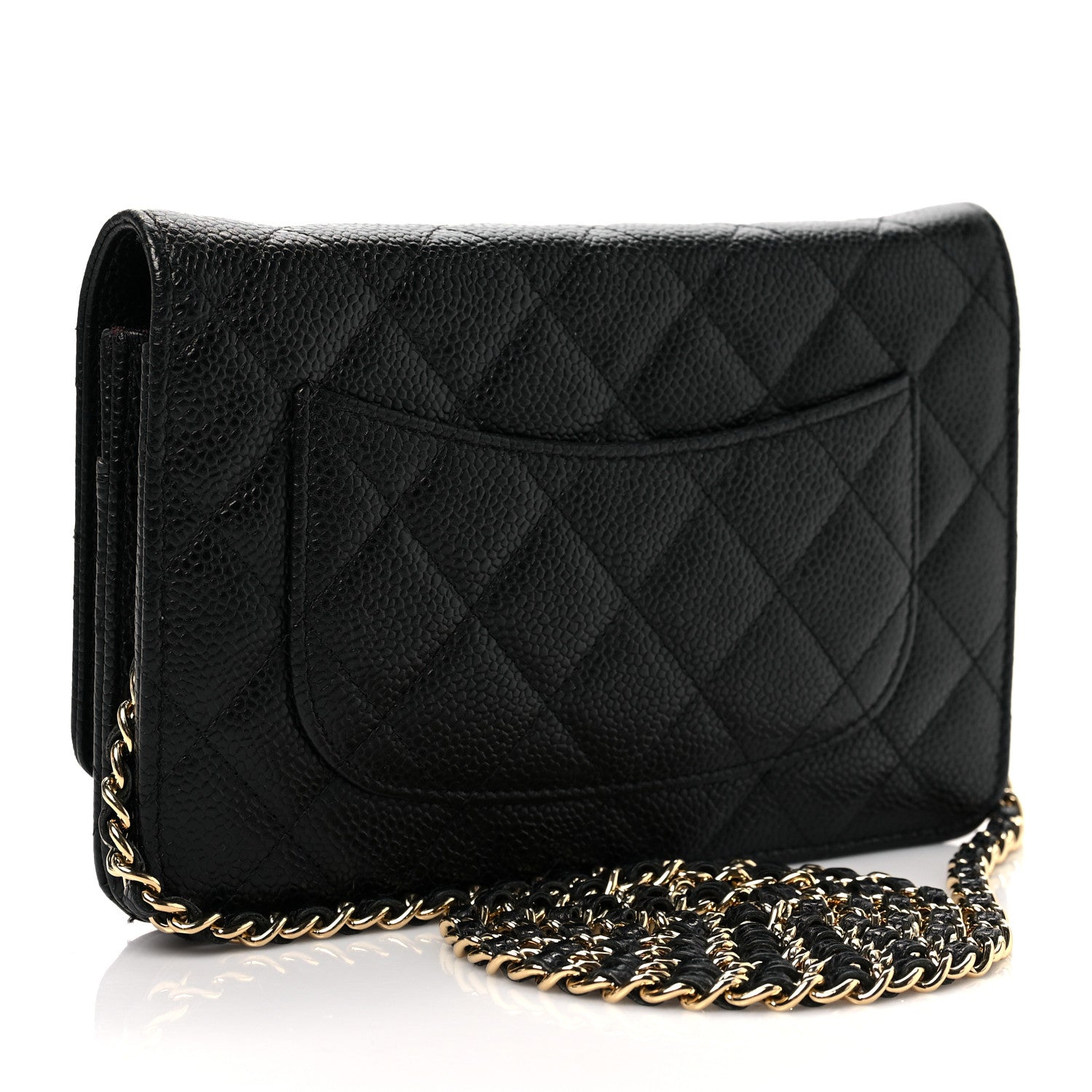 Chanel Caviar Quilted Wallet On Chain WOC Black 3 of 11