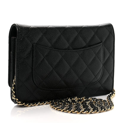 Chanel Caviar Quilted Wallet On Chain WOC Black 3 of 11