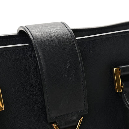 Saint Laurent Smooth Calfskin Small Monogram Cabas Black 10 of 10