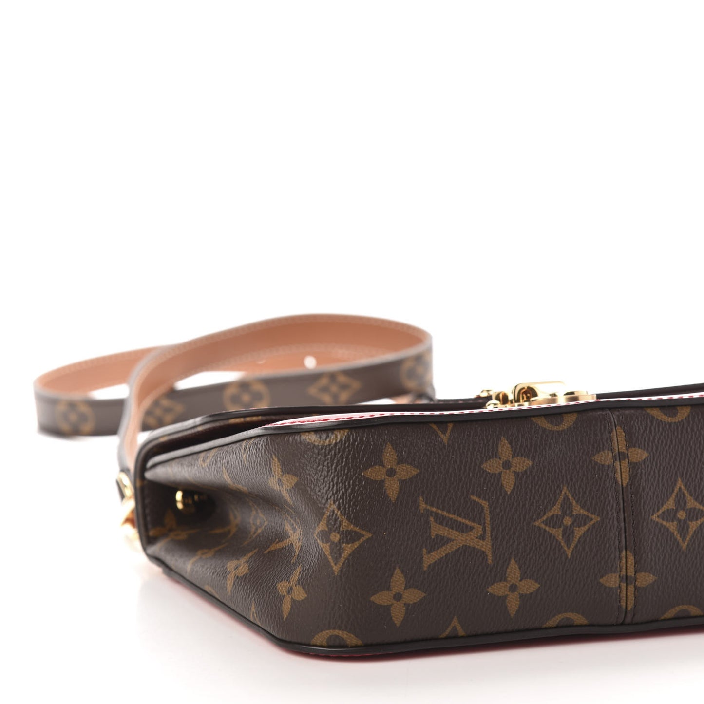 Patent Calfskin Monogram Cherrywood BB Scarlet