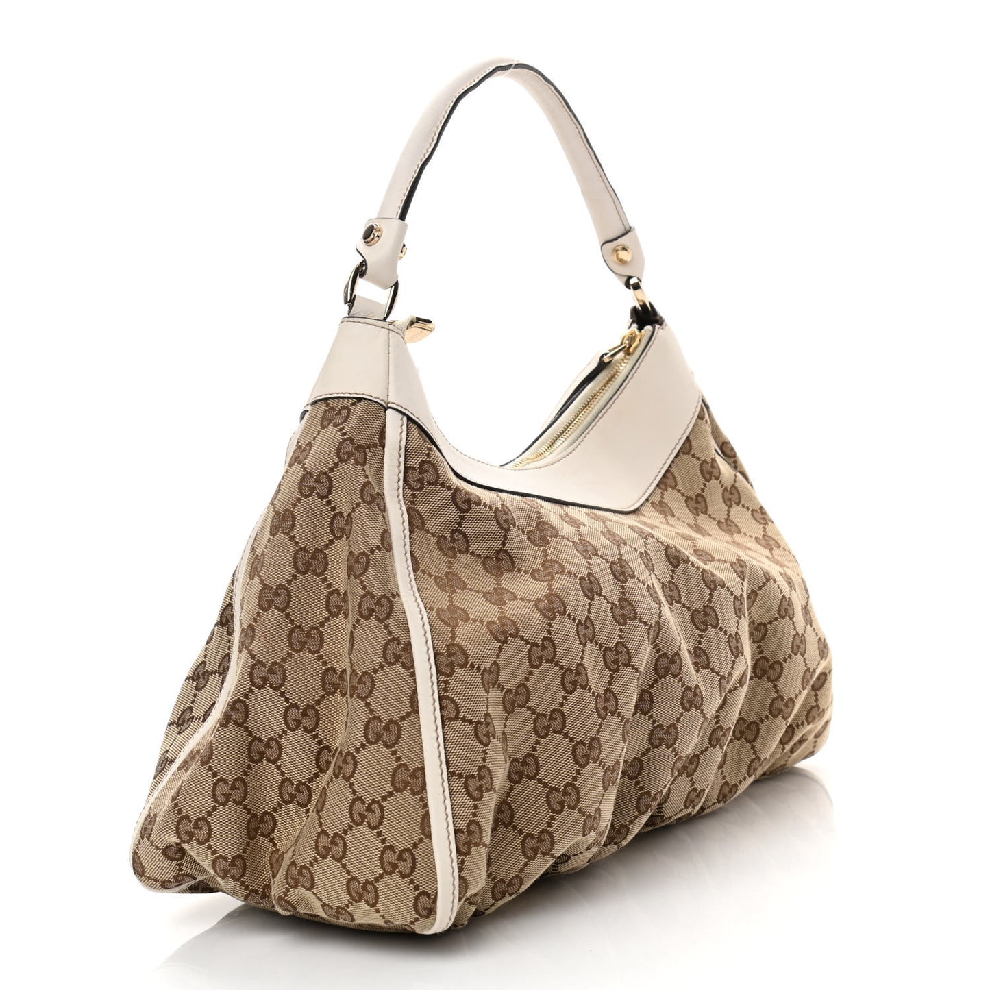 Monogram Large D Gold Hobo Off White