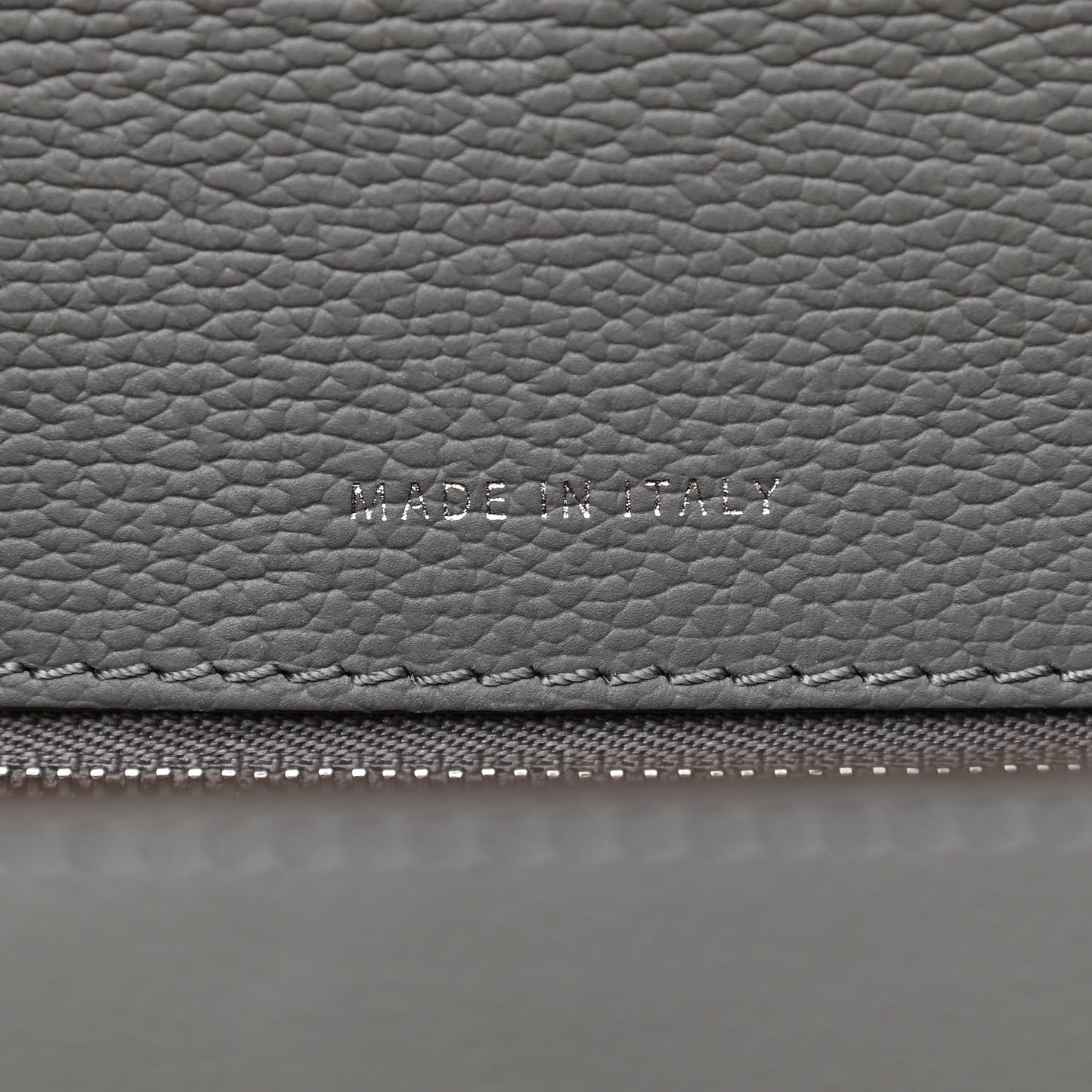 Grained Calfskin Medium Patricia Park Avenue Satchel Grey