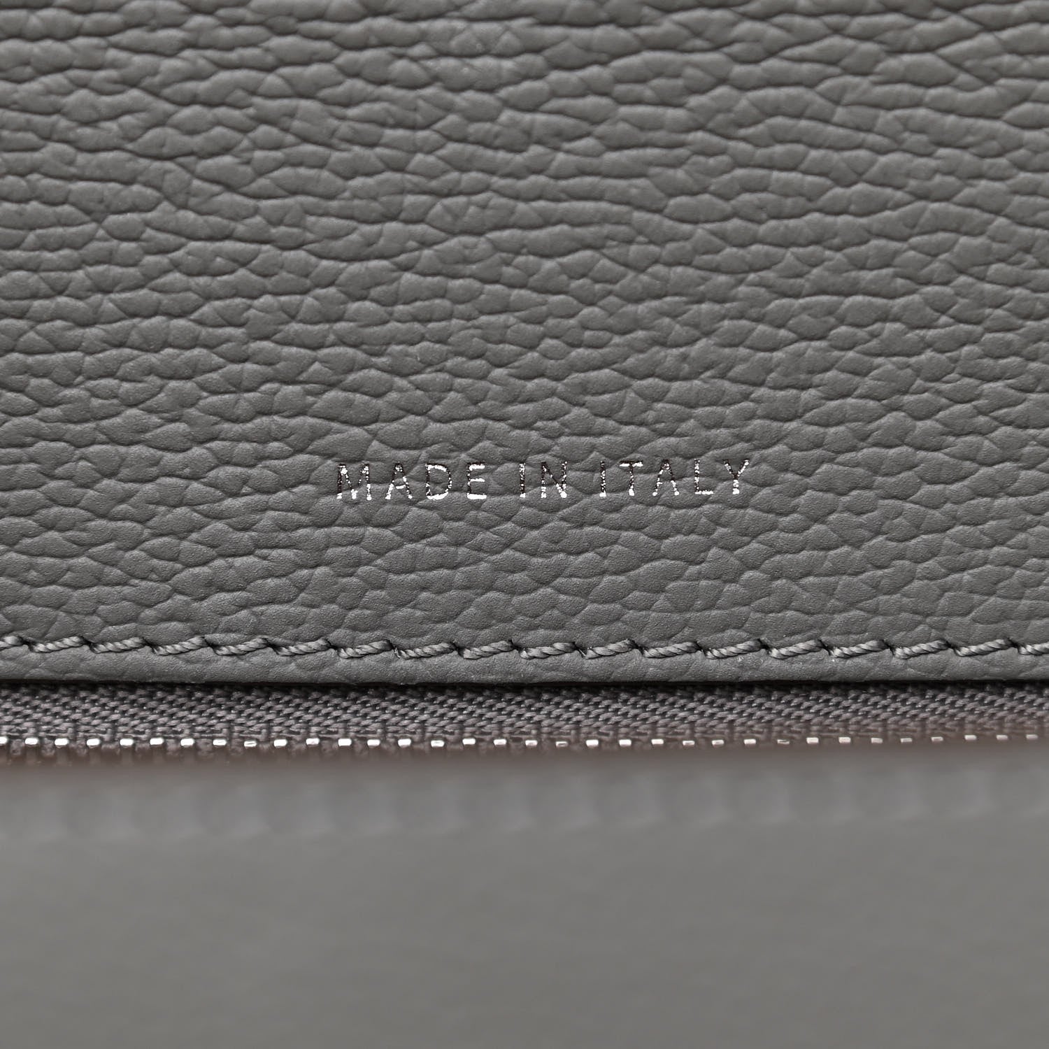 MCM Grained Calfskin Medium Patricia Park Avenue Satchel Grey 5 of 9