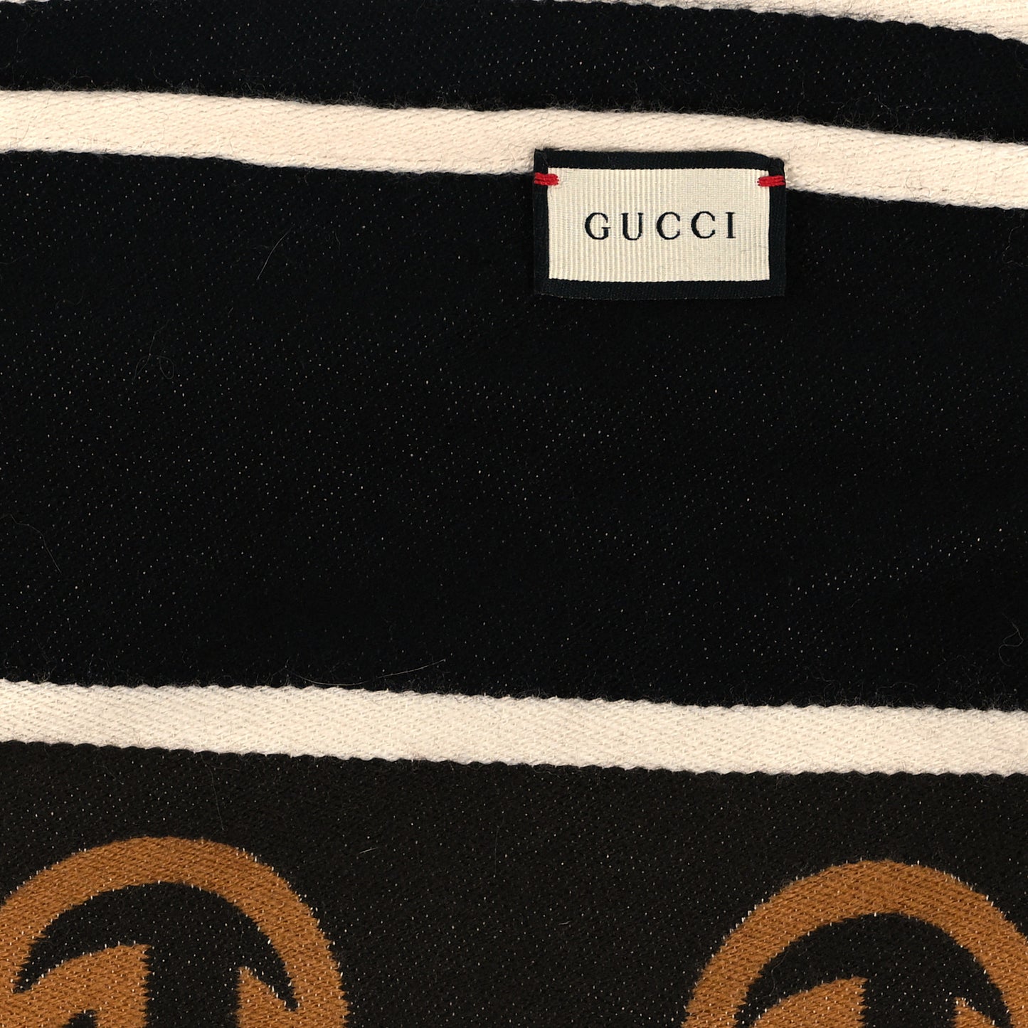 Wool Cotton Jergy Fringe Scarf Black