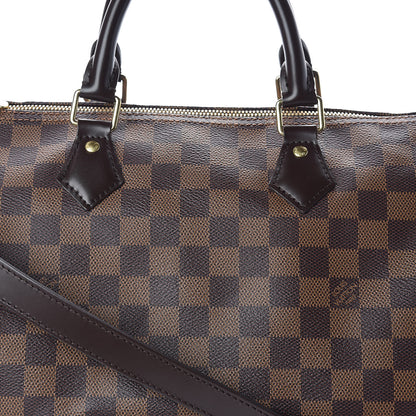 Louis Vuitton Damier Ebene Speedy Bandouliere 35 8 of 11