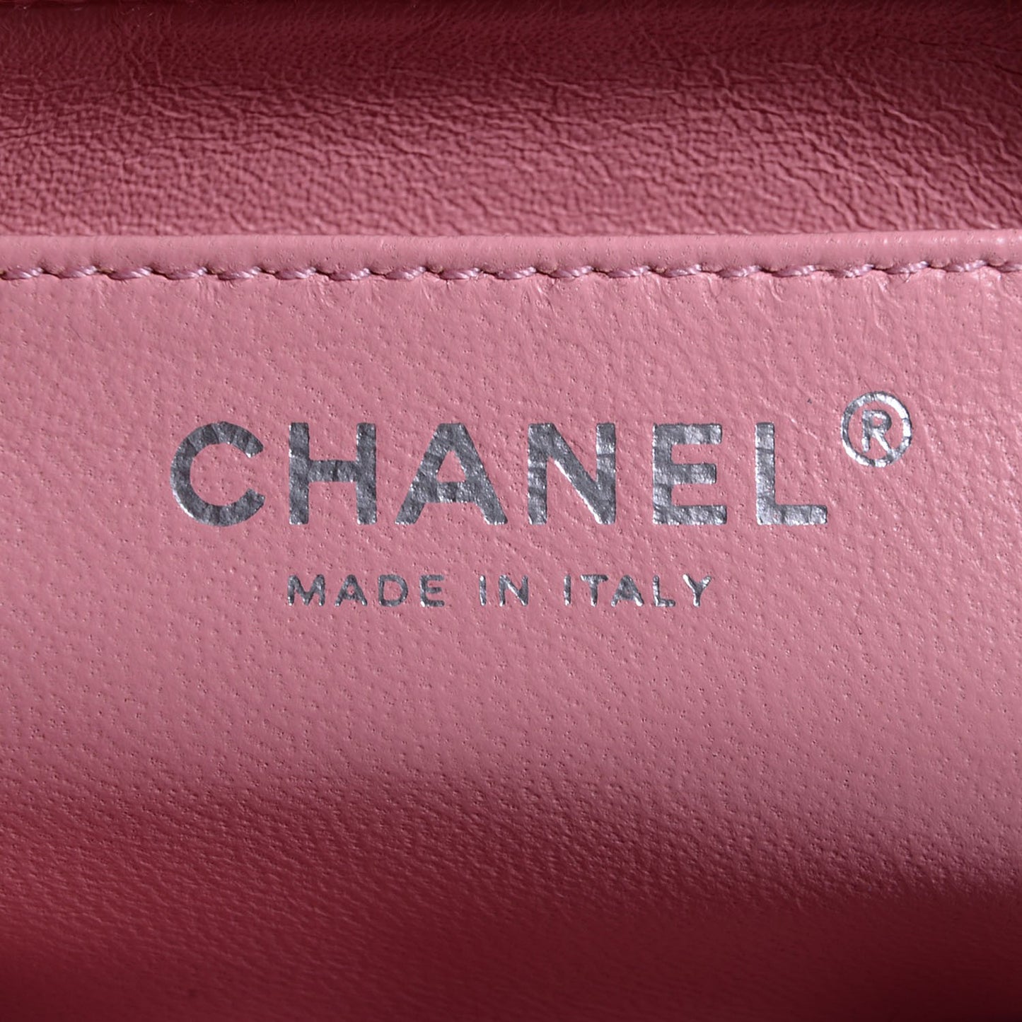 Lambskin Quilted Mini Square Flap Light Pink