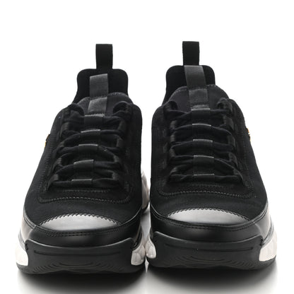 Chanel Velvet Calfskin Mixed Fibers CC Sneakers 39.5 Black 2 of 10