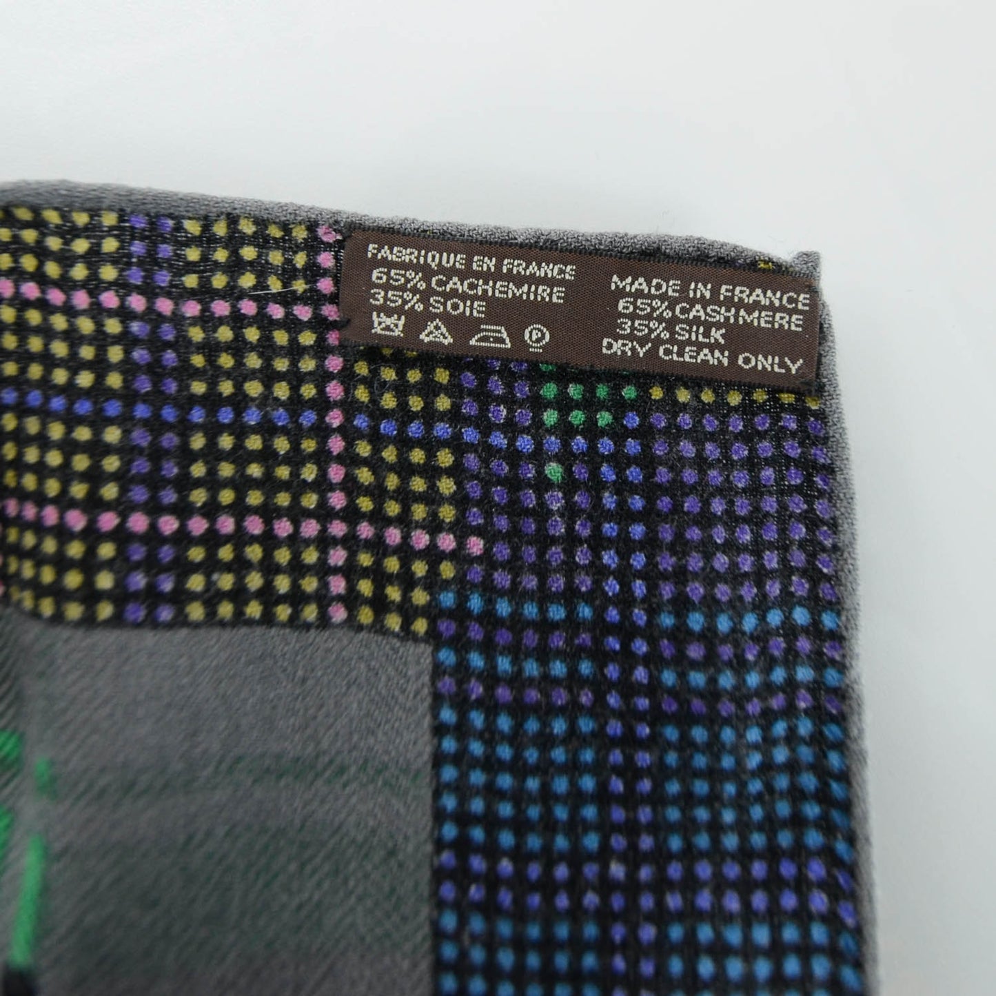 Cashmere Silk Fleurs d Ecosse Shawl Scarf 140