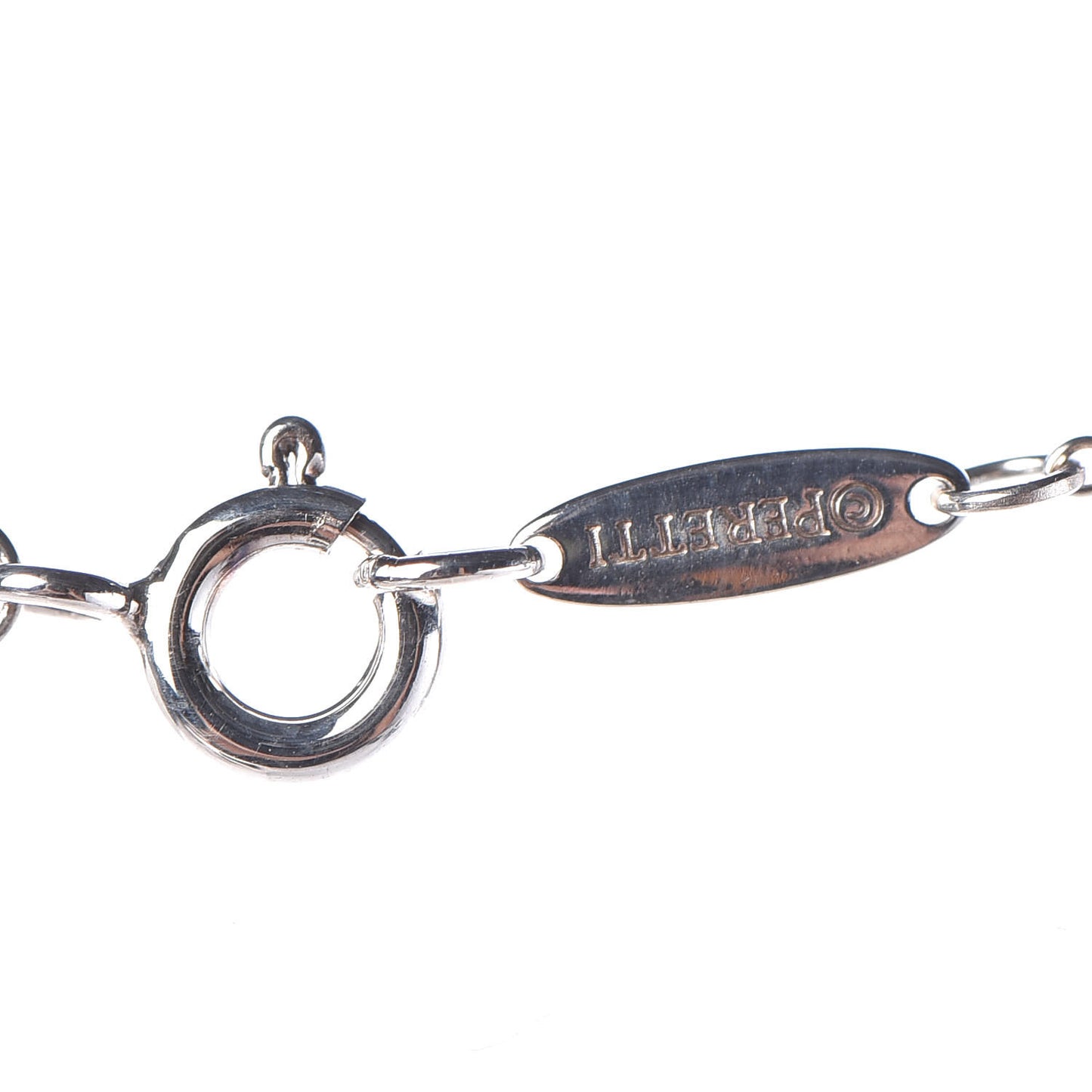 Sterling Silver Diamond .21ctw Elsa Peretti Diamonds by the Yard Seven Station Necklace