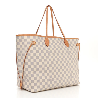 Louis Vuitton Damier Azur Neo Neverfull GM Rose Ballerine 3 of 15
