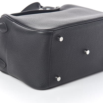 Hermes Taurillon Clemence Lindy 26 Black 9 of 11