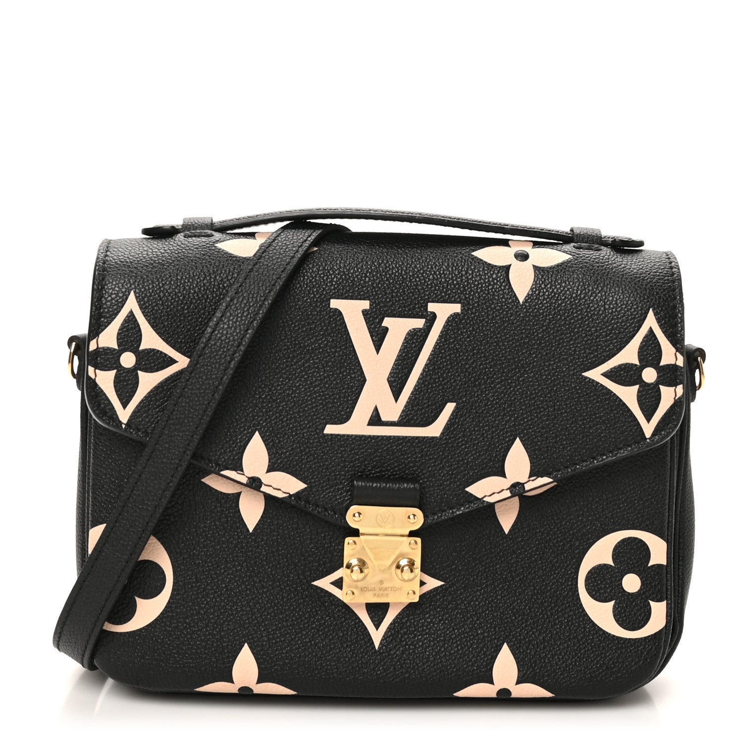 Louis Vuitton Empreinte Monogram Giant Pochette Metis Black Beige 1 of 9