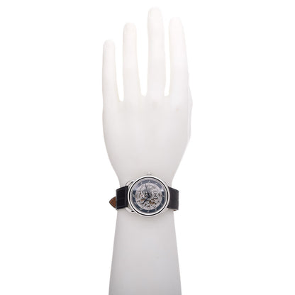 Hermes Stainless Steel Alligator 41mm Arceau Squelette Automatic Watch Marine 2 of 13