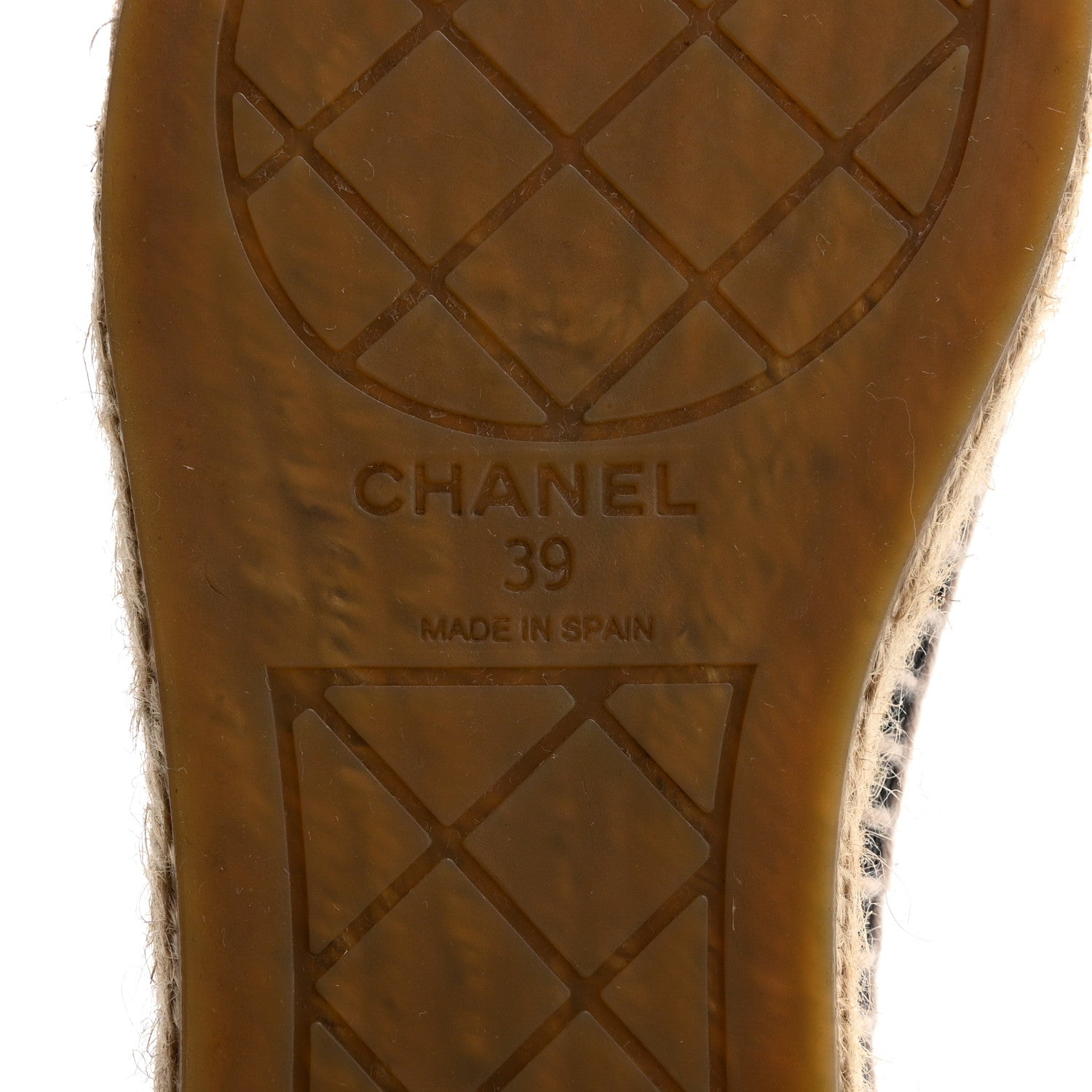 Chanel Grained Calfskin CC Espadrilles 39 Black 7 of 9