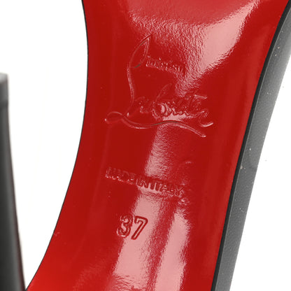Christian Louboutin Lambskin PVC Un Bout 120 Pumps 37 Black 7 of 10