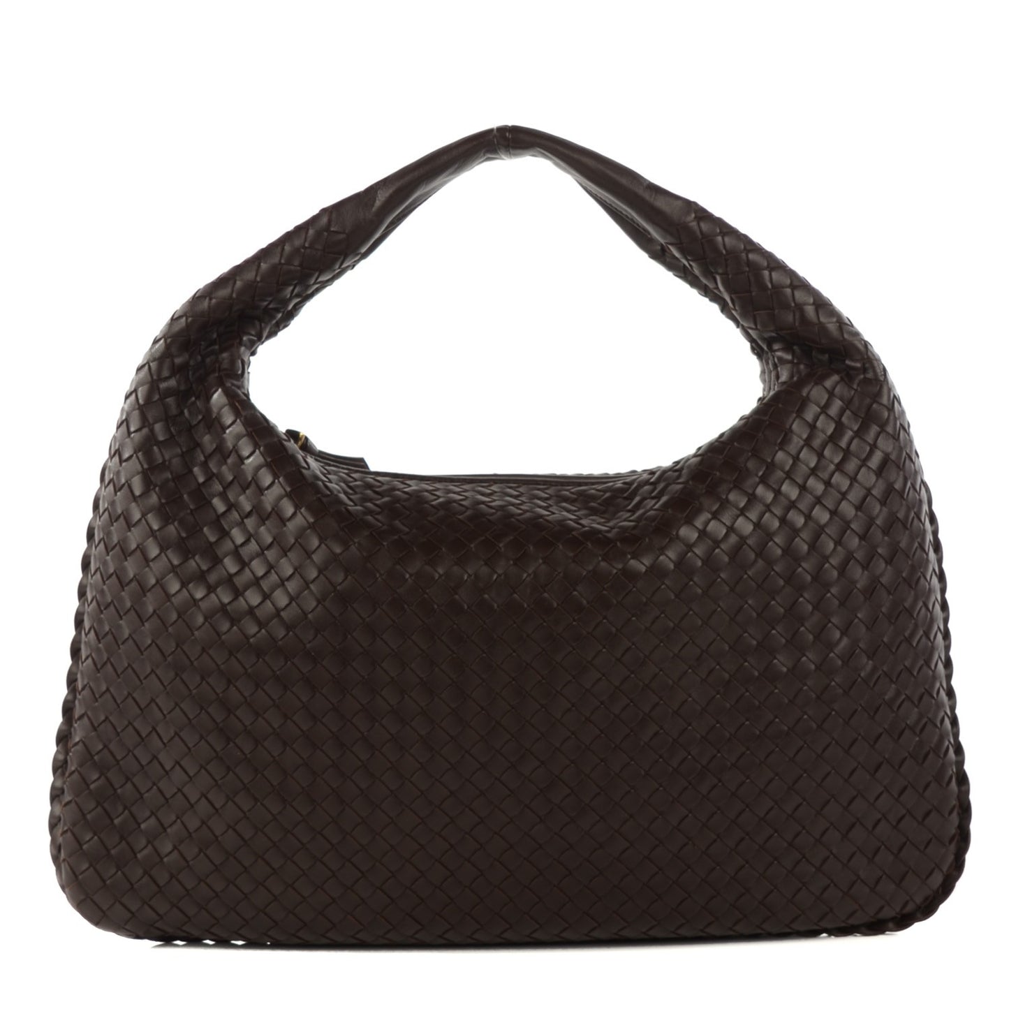 Nappa Intrecciato Large Veneta Hobo Ebano