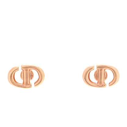 Christian Dior Metal Petit CD Stud Earrings Pink Gold 1 of 5