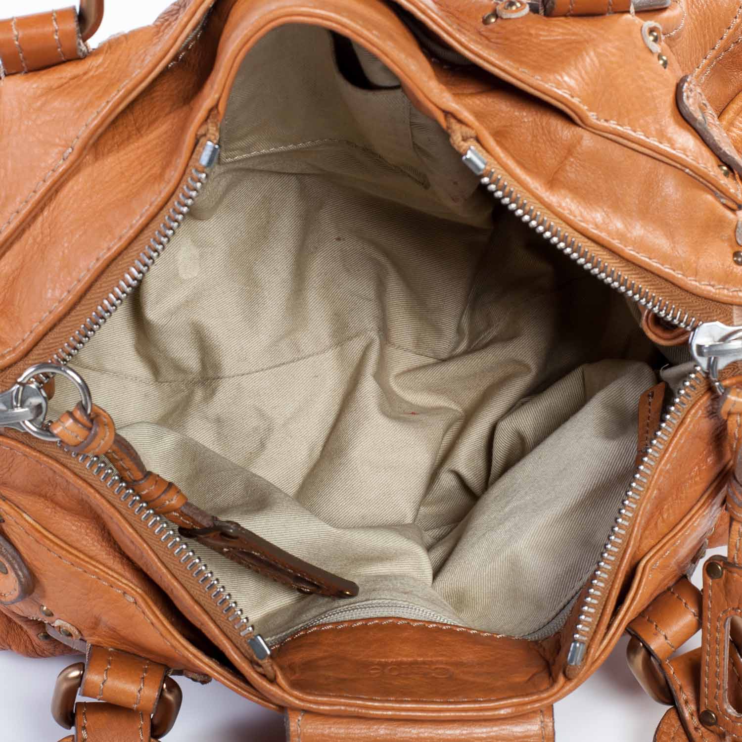 Chloe Leather Paddington Satchel Whiskey 9 of 9