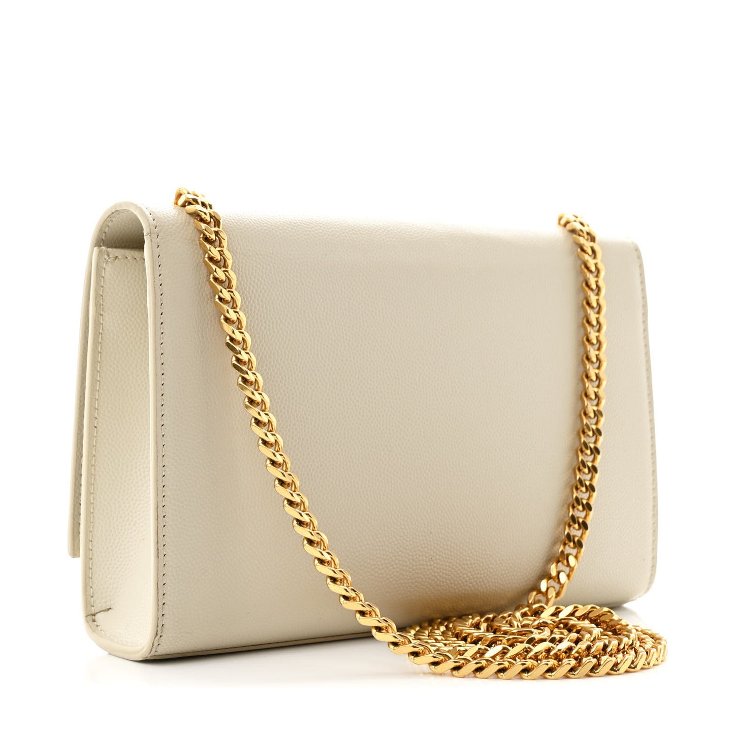 Grain De Poudre Small Monogram Kate Satchel Crema Soft