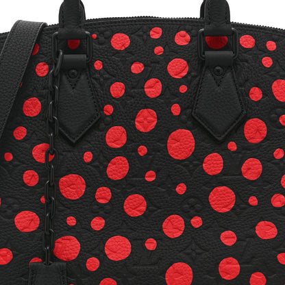 Louis Vuitton LV X YK Taurillon Lock It MM Black Red 12 of 17