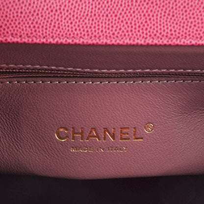 Chanel Caviar Quilted Small Business Affinity Flap Dark Pink 7 of 8