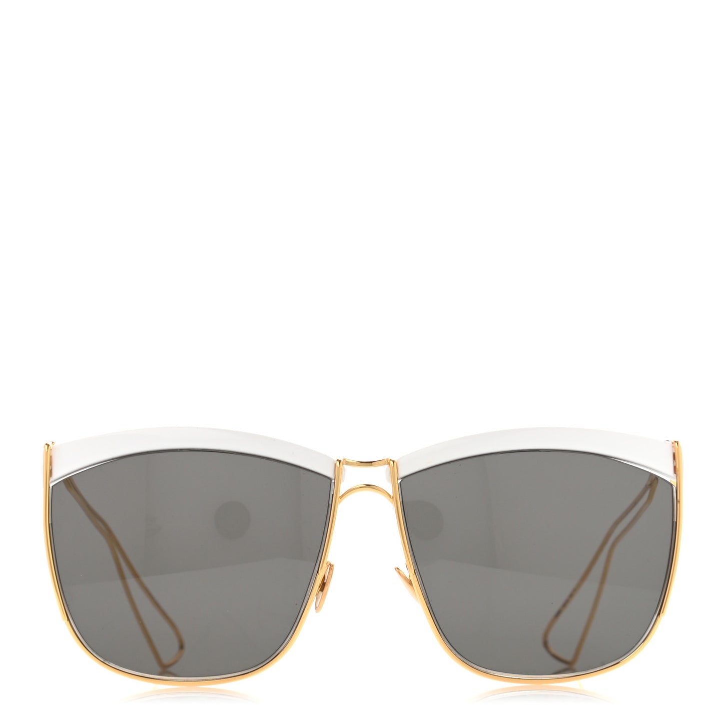 Metal So Electric Sunglasses Gold White
