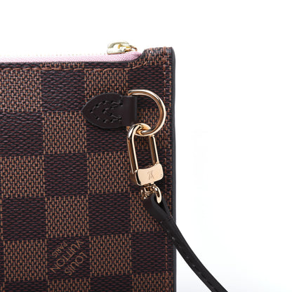 Louis Vuitton Damier Ebene Neverfull MM GM Pochette Rose Ballerine 10 of 11